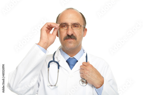 Medical doctor and stethoscope