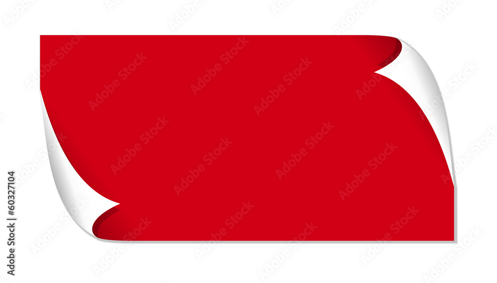 The red glossy label