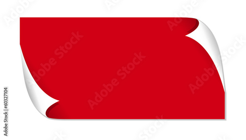 The red glossy label