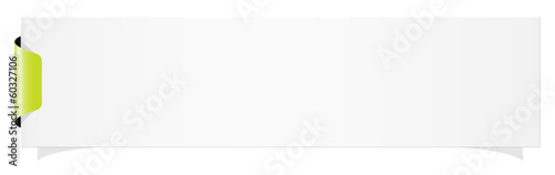 Web banner with tag