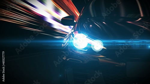 Car in a tunnel