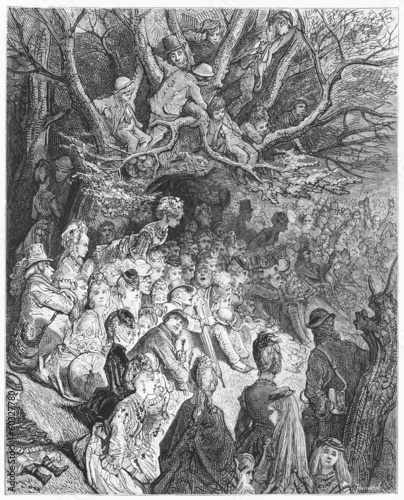 Riverbank under the Trees - Gustave Dore's London: a Pilgrimage