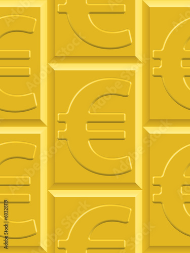 Gold euro pattern