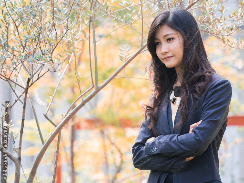 Successful business woman smiling Successful business woman smiling