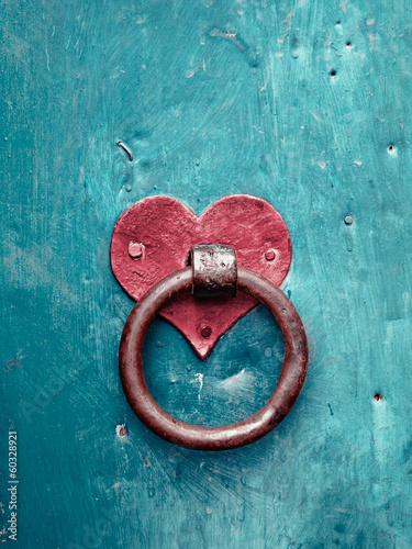 Old rusty gate latch