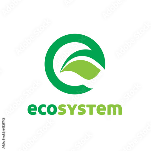Eco Letter E logo