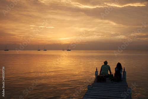 Sunset in Caye Caulker, Belize