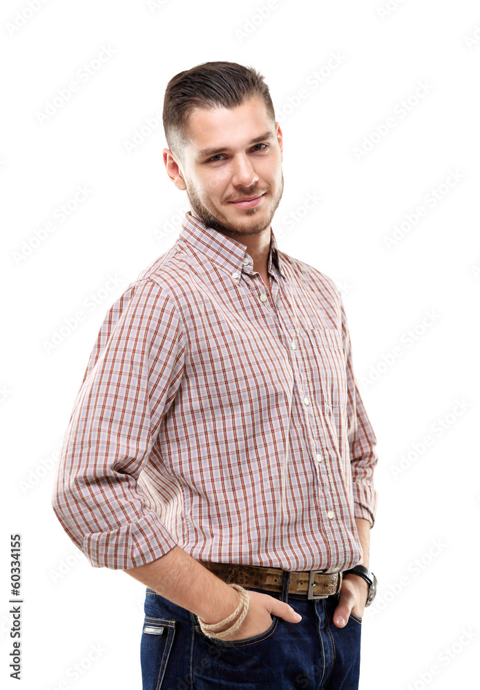 Casual young man looking at camera Casual young man looking at camera
