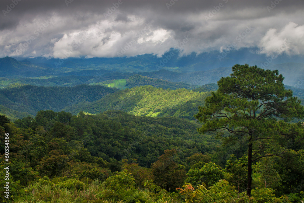 Mountains in northern Thailand