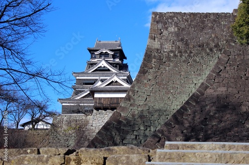 熊本城　二様の石垣と天守閣