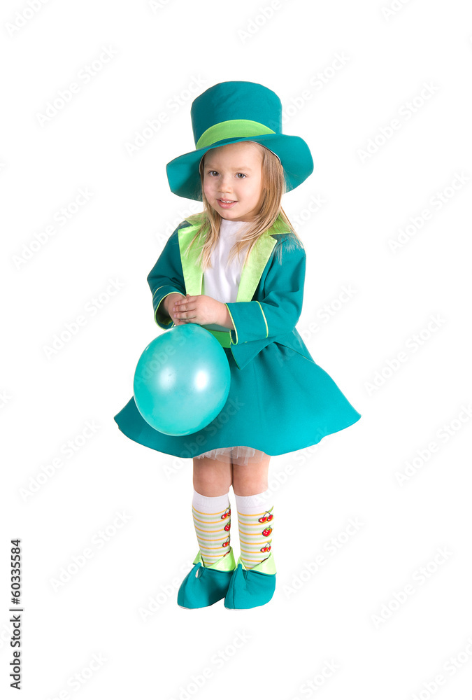 Child in costumes leprechaun, St. Patrick's Day Child in costumes leprechaun, St. Patrick's Day