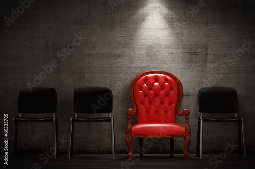 The red armchair photo