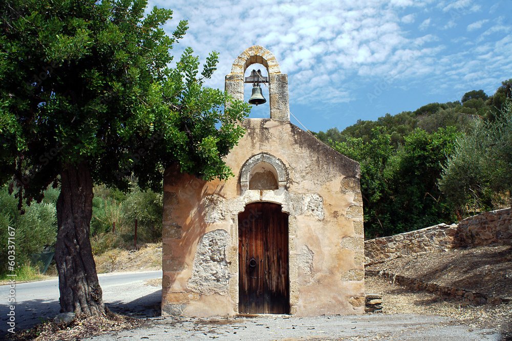 Orthodox chapel on the island of Crete.