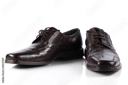 Male shoes. man's shoes isolated on white background