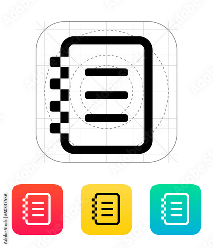 Notepad icon.