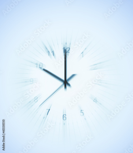 Blurred time clock