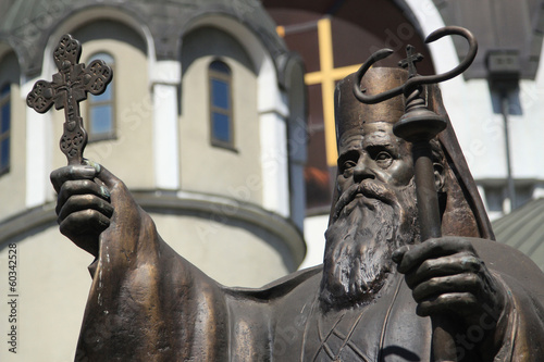 St. Kiril in front of Macedonian Orthodox Church photo