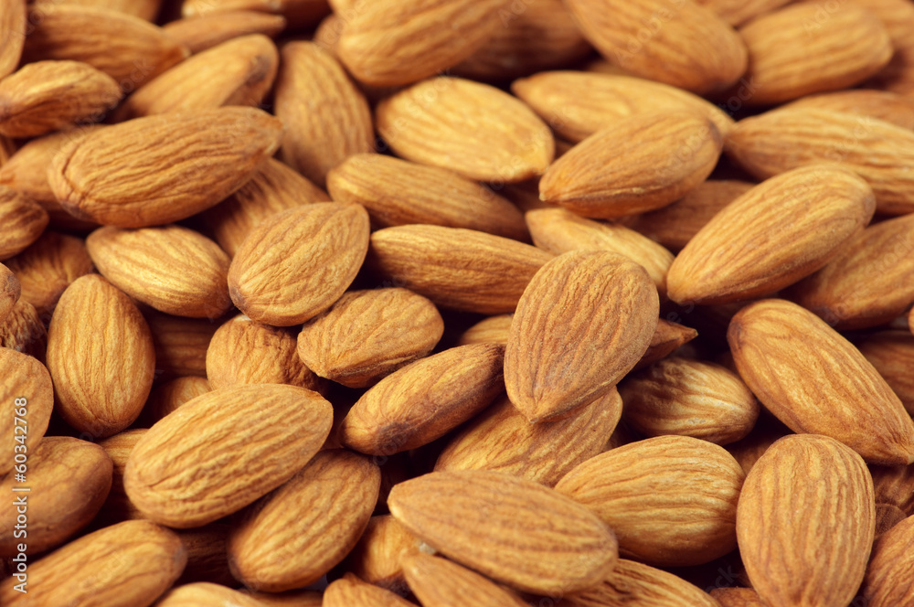 Almonds close-up Almonds close-up