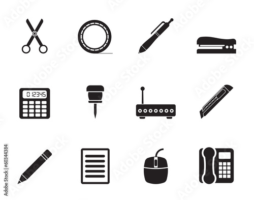 Silhouette Business and Office icons