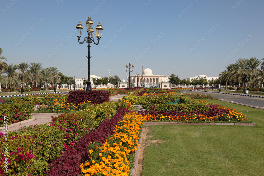 Fototapeta premium The American University in Sharjah, United Arab Emirates