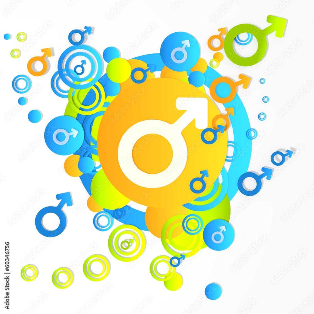 Obraz premium creative art man sign