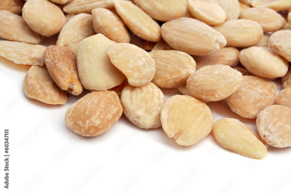 roasted and salted shelled almonds