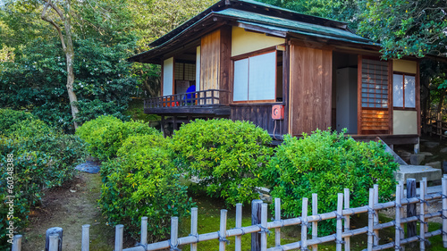 Shinden Rest House at Koraku-en in Nara