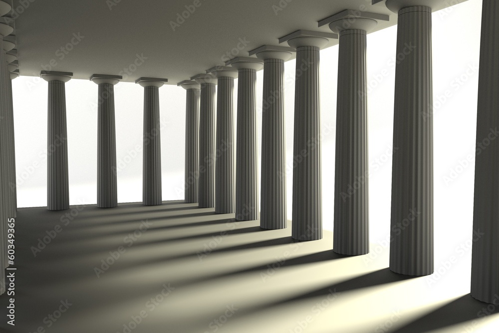 realistic 3d render of doric temple realistic 3d render of doric temple