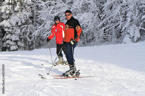 skieurs, Jura
