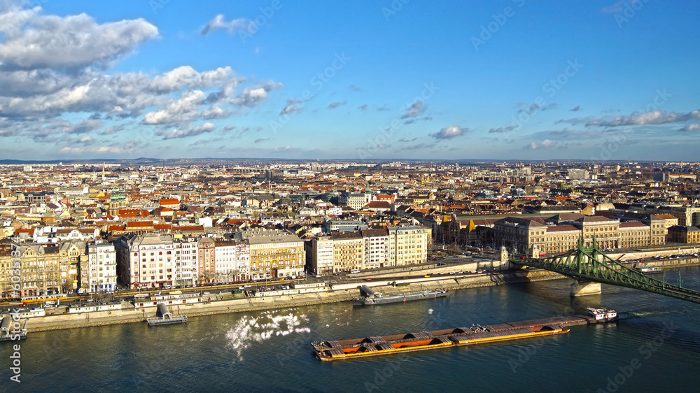 panorama of Budapest Hungary