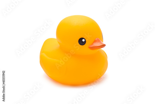 Yellow Bath Duck isolated on white