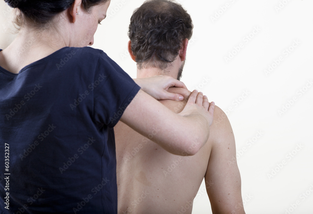 Fototapeta premium physiotherapist knead