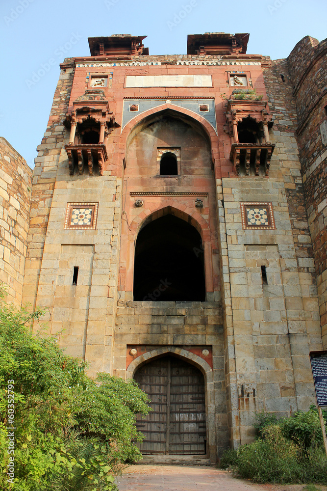 old gate in old fort, delhi old gate in old fort, delhi