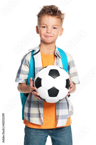 Boy with soccer ball © valiza14