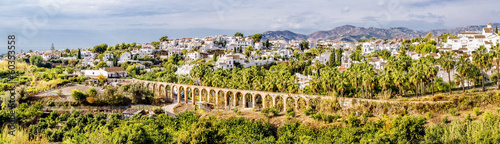 Amazing panoramic view of the Nerja. Malaga, southern Spain