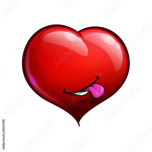 Heart Faces Happy Emoticons - Tongue