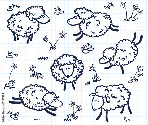 seamless with sheeps