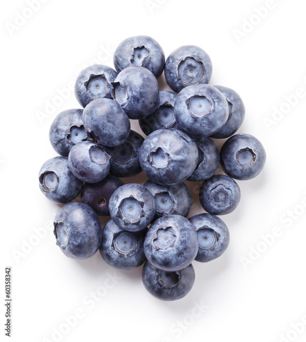 heap of fresh blueberries