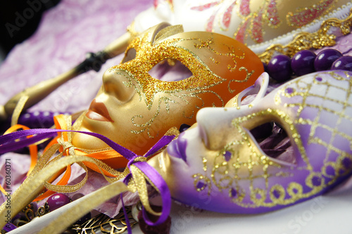 Beautiful Venetian carnival masks