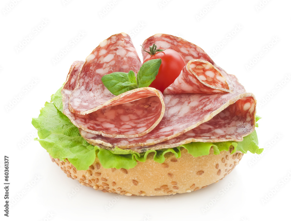 salami and lettuce salami and lettuce