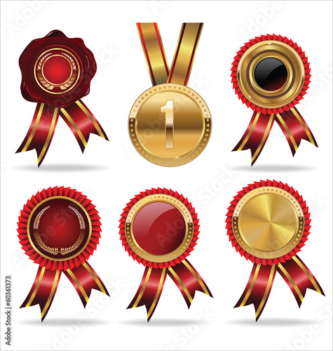 Collection Wax Seal And Award Ribbons