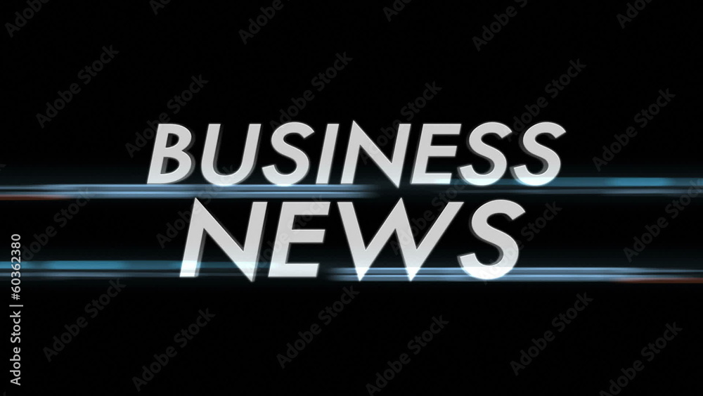 Business News Text with Alpha Channel, Loop Business News Text with Alpha Channel, Loop