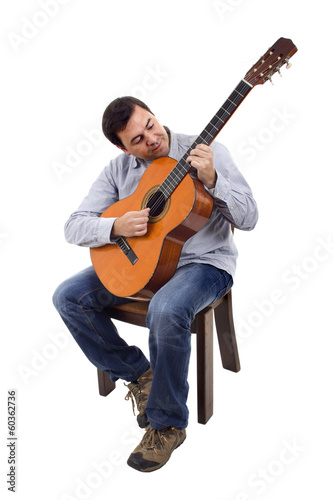 Acoustic guitar guitarist man classical