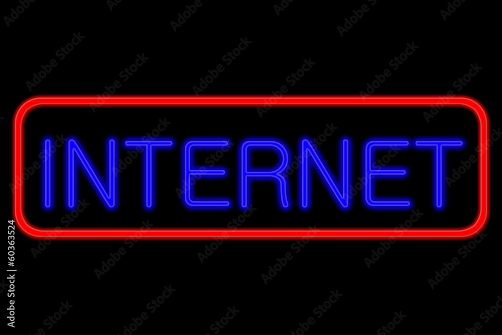 Neon Sign Internet Neon Sign Internet