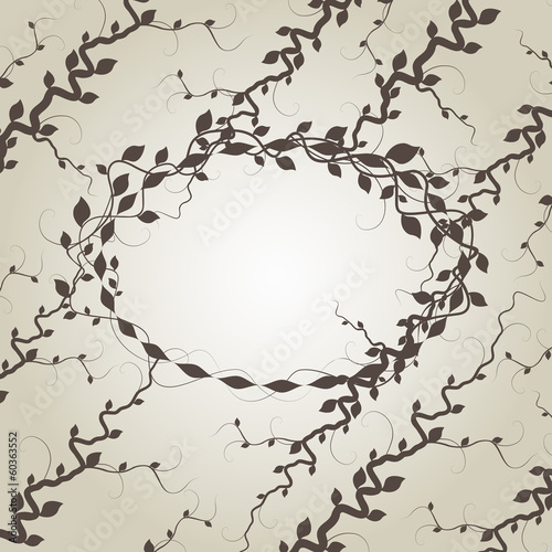 Vector branches and leaves background