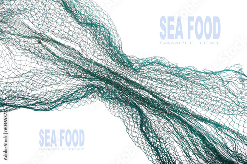 Fishing net with space for your text.
