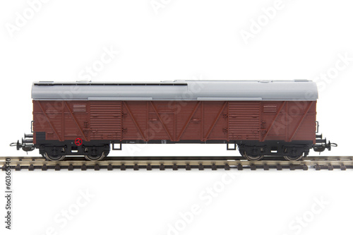 miniature model of a train wagon
