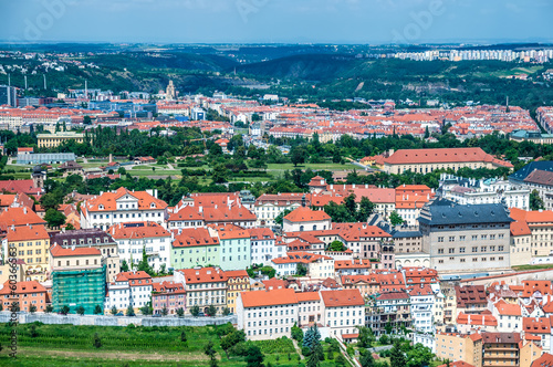 Aerial view of Prague