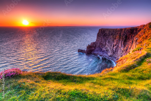 Cliffs of Moher at sunset, Co. Clare, Ireland