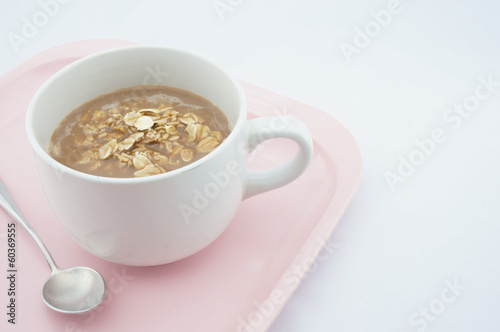 Cup of coco with oats